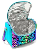 Coral High İlkokul Kız Çocuk Okul Beslenme Çantası, Yeşil Mor Leopar, Termoslu (Isı Yalıtımlı) thumbnail 4