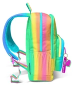 Coral High İlkokul ve Ortaokul Sırt Çantası - Kız Çocuk, Renkli Çizgili Mavi Turuncu Baskılı, Dört Bölmeli thumbnail 4