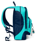 Coral High İlkokul ve Ortaokul Sırt Çantası - Erkek Çocuk, Lacivert Turkuaz Renkli Çizgili, Dört Bölmeli thumbnail 4