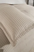 Elisa Dolgulu Çift Taraflı Çift Kişilik 240x260 Cm Yatak Örtüsü Bej thumbnail 6