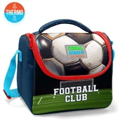 Coral High Beslenme Çantası 11795, Erkek Çocuk, Lacivert Yeşil Futbol, Isı Yalıtımlı thumbnail 2
