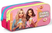 Corol High İki Bölmeli Kız Çocuk Pembe/Sarı Okul Kalemliği thumbnail 1