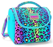 Coral High İlkokul Kız Çocuk Okul Beslenme Çantası, Yeşil Mor Leopar, Termoslu (Isı Yalıtımlı) thumbnail 1