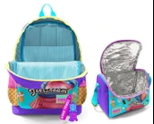 Coral High Kız Çocuklar İçin Dayanıklı İkili İlk Okul Çanta Seti  - Lila Turkuaz Dondurmalı Kız thumbnail 2
