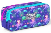 Coral High Kız Çocuk Mavi Deniz Anası Baskılı İki Gözlü İlkokul Kalemliği thumbnail 1