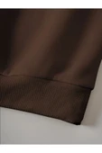 Kafadar Ayılar Baskılı kız - erkek çocuk sweatshirt sıfır yaka Şardonlu Kışlık - 4