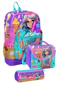 Coral High İlkokul Üçlü Okul Başlangıç Çanta Seti - Lila Turkuaz Dondurmalı Kız, Kız Çocuk thumbnail 1
