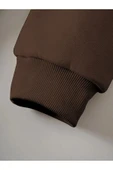 Kafadar Ayılar Baskılı kız - erkek çocuk sweatshirt sıfır yaka Şardonlu Kışlık - 3