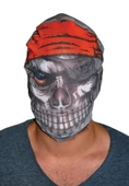 Kafaya Tam Geçmeli Bez Korsan Maskesi - Streç Korku Maskesi - 3d Baskılı Maske Model 4 - 1
