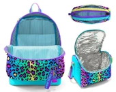 Coral High İlkokul Üçlü Okul Başlangıç Çanta Seti - Yeşil Mor Leopar, Kız Çocuk thumbnail 2