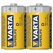 Varta Superlife Çinko Büyük D Boy Pil 24'lü Paket - 1