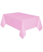 Plastik Naylon Su Geçirmez Parti Piknik Renkli Masa Örtüsü - 120x180 Cm. - Pembe - 1 Adet thumbnail 1