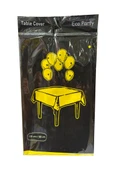 Plastik Naylon Su Geçirmez Parti Piknik Renkli Masa Örtüsü - 120x180 Cm. - Sarı - 1 Adet thumbnail 2
