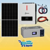 Solar Enerji Deposu 4000W Lityum Güneş Enerjisi Paketi - 1