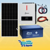 Solar Enerji Deposu 4000W Jel Akülü Güneş Enerjisi Paketi thumbnail 1