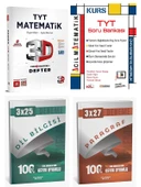 3D + Acil 2026 TYT Kurs Matematik ve 3D TYT Matematik Ders Defter Anla Kazan Deneme 4 lü Set thumbnail 1