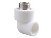 Pvc Boru PPRC Dış Dişli Dirsek 20x1/2'' 10 Adet - 1