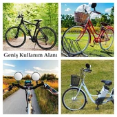 Ayt Sunup SN-27123 Elektrikli Scooter Bisiklet Dikiz Aynası 80 Mm Gidon Aynası Ayarlanabilir - 5