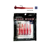 Kendo Hook Worm Jig head'Li Hazır Lrf Silikonu 2gr+4.5cm 5 Adet - 2
