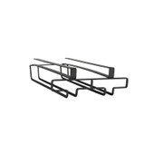Saban Metal Kadeh Bardak Tutucu – 6 Bardak Kapasiteli Organizer Siyah, 20x7x28 cm - 5