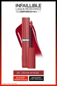 Loreal Paris Infaillible Laque Resistance Likit Parlak Ruj - 215 Drunk in Rose thumbnail 1