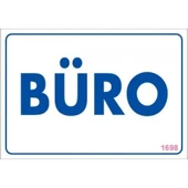 Büro Uyarı Levhası 17,5x25 KOD:1698 - 2