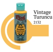 Rich Multi Surface 2132 Vintage Turuncu Akrilik Boya 120 cc - 1