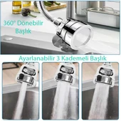 Sunup SN-27117 3 Kademeli Tasarruflu Universal Mutfak Musluk Başlığı - 2