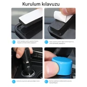 Araç İçi Vantilatör 360° Dönebilen Torpido Üstü Çift Başlıklı Vantilatör 12v Uyumlu Soğutucu Fan thumbnail 7
