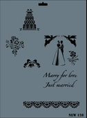 Rich New Seri N-128 Stencil 35x25 cm - 1
