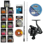 YekOutdoor FireWorm LRF Seti Okuma Epixor LRF Ultra Light Game Spin 213cm 1-8gr 2 Parça Olta Kamışı&Okuma Acuador ACU-1000A 3+1BB Olta Makinesi - 1