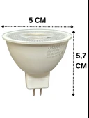 (4 Adet) Osaka 7W (50W) Sarı Işık (3000K) G4 Duylu (İğne Bacak) Led Çanak Ampul - 3
