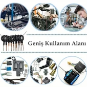 Ayt Powermaster PM-27142 Araç Soket Terminali Sökme Temizleme Seti Takımı 60 Parça Oto Soket Teli Tamirci İçin - 3