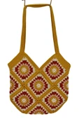 El Örgüsü Motif Desenli İçi Astarlı Omuz Çanta BGL-ST04724 - 7