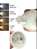 (6 Adet) Osaka 7W (50W) Sarı Işık (3000K) G4 Duylu (İğne Bacak) Led Çanak Ampul - 5