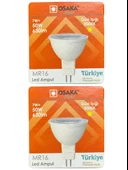 (2 Adet) Osaka 7W (50W) Sarı Işık (3000K) G4 Duylu (İğne Bacak) Led Çanak Ampul thumbnail 1