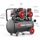 CMC CMC-0913 50 Litre Sessiz Yağsız Hava Kompresörü 4 Hp - 4