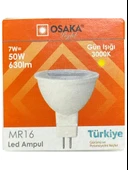 (8 Adet) Osaka 7W (50W) Sarı Işık (3000K) G4 Duylu (İğne Bacak) Led Çanak Ampul thumbnail 2