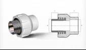 Ege Yıldız PPRC 50X1 1/2 Erkek Adaptör Gri - 1