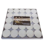 Kokusuz Beyaz Renkli Mum Eğlence Kutlama Parti Mumu (50 Adet) - 1