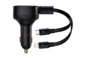 Baseus CGTX000001 Enjoyment 30 W 2in1 Şarj Kablolu Hızlı Araç Şarj Aleti - 1