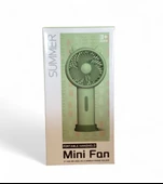 Summer USB Şarjlı El Fanı I Taşınabilir Mini Fan I Yaz Serinleticisi I Vantilatör I Telefon Stantlı - 5