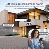 RX95G Solar Güvenlik Kamerası Türkçe 4G Sim Kartlı PTZ Hareketli Gece Görüşlü Güneş Panelli Kamera - 3