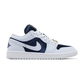 Air Jordan 1 Low SE Midnight Navy Gold Charms - 1