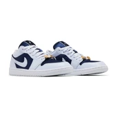 Air Jordan 1 Low SE Midnight Navy Gold Charms - 3