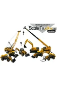 İnşaat Araçları Seti Kepçe Dozer Vinç Ayaklı Vinç Silindir Forklift Kar Küreyici - 1