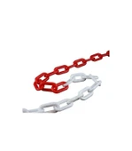 Plastik Zincir Kırmızı Beyaz ( 5 Metre) - 2