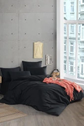 Royal Black Çift Kişilik Ranforce Nevresim Seti thumbnail 3