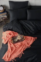 Royal Black Çift Kişilik Ranforce Nevresim Seti thumbnail 5