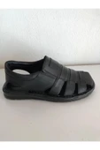 Erkek Hakiki Deri Kapalı Sandalet - 1
